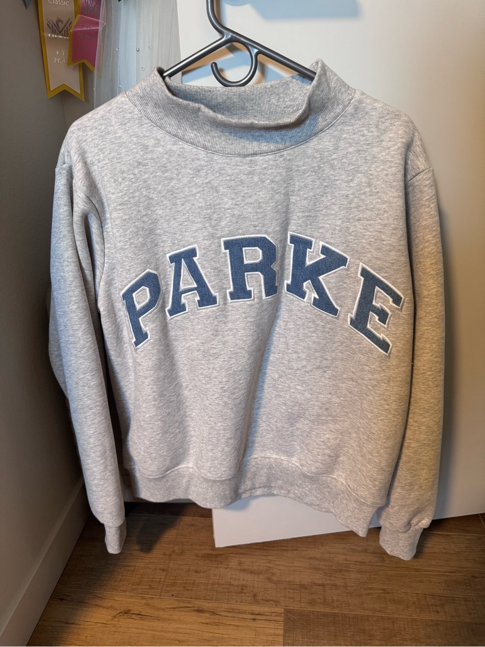 PARKE Gray mock neck Sweatshirt